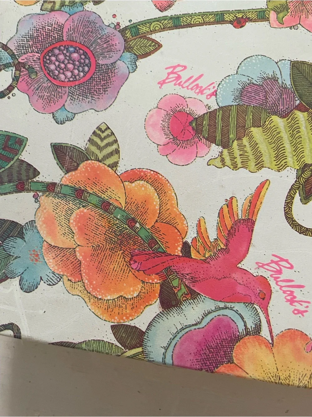 Vintage 70s Bullock’s Floral Decorative Gift Box - Multicolor
